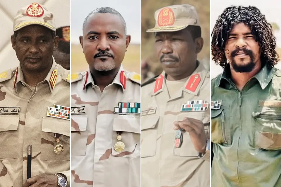 أبرز قيادات قوات الدعم السريع في السودان