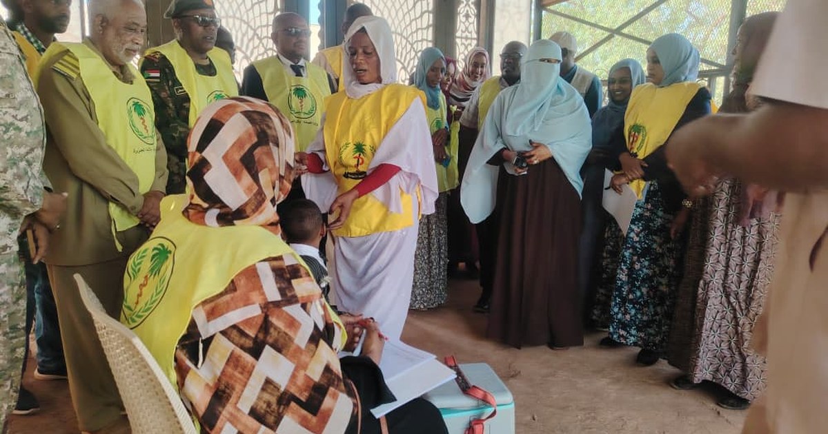 بدء الحملة القومية للإستجابة لوباء شلل الأطفال بمحلية المناقل